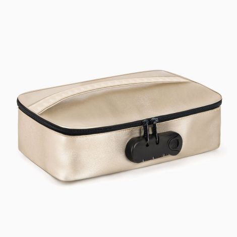 Кейс для іграшок Dorcel DISCREET BOX LUXURY GOLD, кодовий замок, 27×16×7,62 см