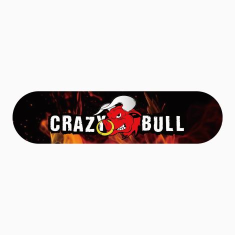 Рекламний банер - Crazy Bull, Black, 80×20 см