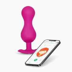 Тренажёр интимных мышц с управлением со смартфона Gvibe Gballs 3 App Petal Rose, 8 на 3 см