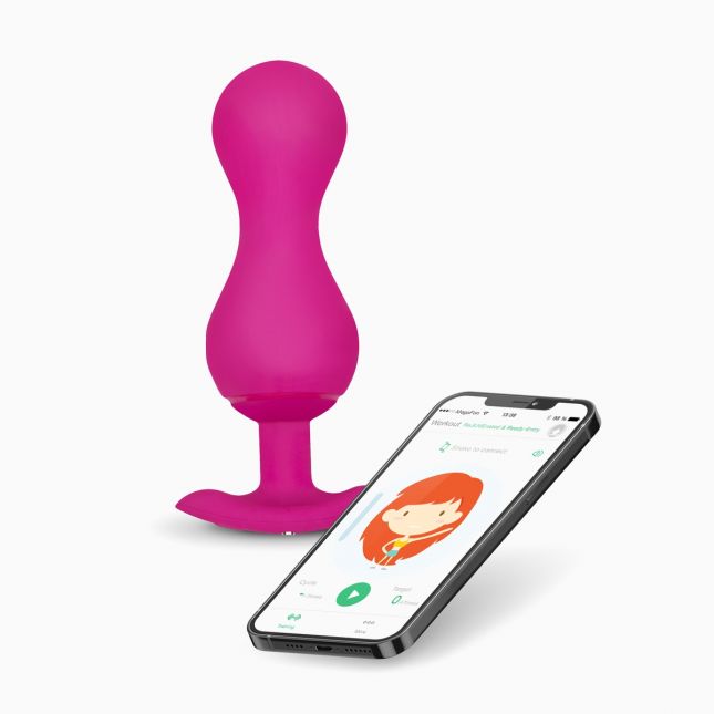 Gvibe Gballs 3 App Petal Rose - тренажёр интимных мышц, 8х3 см