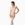 Бодистокинг Passion BS051 white, комбинезон, имитация чулок и боди