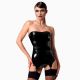 Корсет з підв'язками для панчіх Noir Handmade F381 Dominae Venom PVC corset-belt XXL