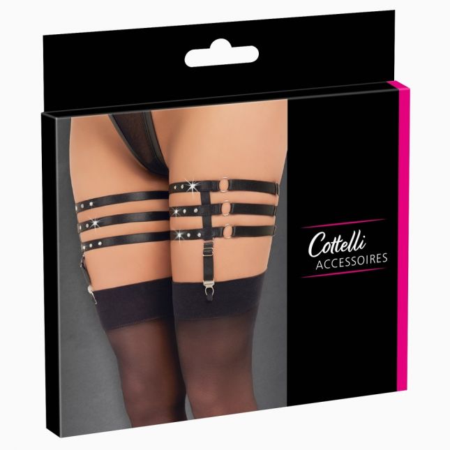2461277 Cottelli Collection Suspender Garters Black