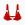 Ліф класичний Feral Feelings - Bikini Top Red Trasparent