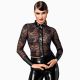 Блуза Noir Handmade F377 Noirelle Lace Button-up Shirt XS