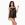 Сорочка прозрачная беби-долл Passion MELANIA CHEMISE L/XL, black, трусики, на тонких бретелях