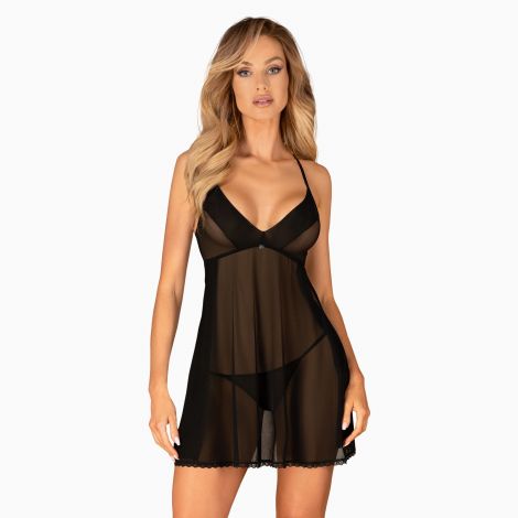 Пеньюар и трусики Obsessive Latinesa babydoll &amp; thong XS/S