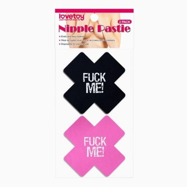 Пестіси - Fuck Me Cross Pattern Nipple Pasties (2 пари)