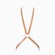Портупея Bijoux Indiscrets MAZE - 8 Harness Brown, экокожа