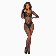 Бодістокінг - Bodystocking 2061, black - One Size