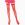 Панчохи-сітка Leg Avenue Nylon Fishnet Thigh Highs Red, дрібна сітка, one size