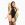Боди Penthouse Hotter Than Hell XL Black, непрозрачное, вырезы, декольте, имитация шнуровки, чулки