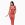 Бодистокинг Passion BS069 red, комбинезон, имитация чулок и боди