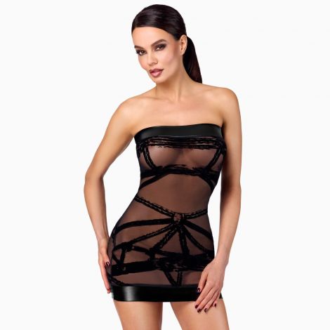 Платье Noir Handmade F359 Bondesque Off-shoulder mini dress S