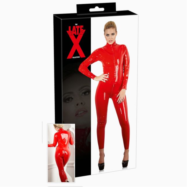 2900068 {} Latex Catsuit red