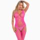 Бодістокінг - Pink Lipstick Linger Flight Risk Sheer Bodystocking Pink