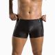 Чоловічі шкіряні боксери з блискавками Passion 049 Short Matt S/M Black