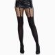 Колготки Leg Avenue Garter Illusion Tights with Net Detail One Size Black Колготки Leg Avenue Garter Illusion Tights with Net Detail One Size Black