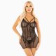 Бодістокінг Leg Avenue Heart Net Mini Dress One Size Black