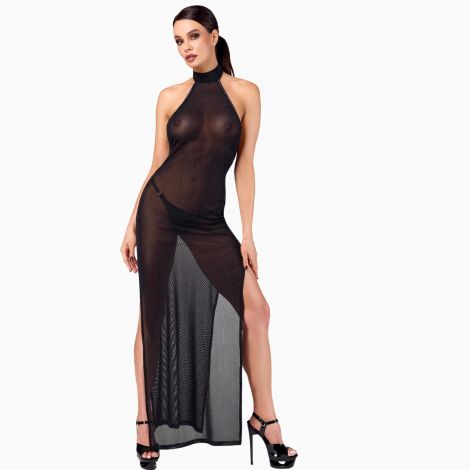 Платье Noir Handmade F372 Onyx Twin-slit Long dress M