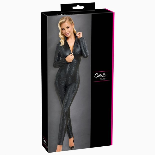 Комбінезон - Cottelli Collection Jumpsuit Snake Black Комбінезон - Cottelli Collection Jumpsuit Snake Black