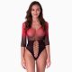Бодистокинг Passion BS118 black/red