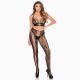 Комплект Leg Avenue Net & Lace Crop Top and Tights One Size Black