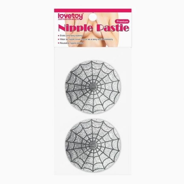 Пестіси - Reusable Spider Glittering Nipple Pasties