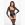 Боди Noir Handmade F296 Psyche, XL, кружево, длинный рукав, низ под латекс, с доступом
