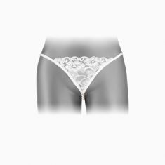 Трусики-стрінги з перлинною ниткою Fashion Secret VENUSINA White
