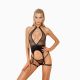 Комплект білизни - Set top and thong 11025, black XL