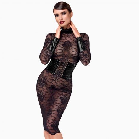 Платье Noir Handmade F375 Noirelle Lace Corset Midi dress XL