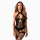 Боді Obsessive Dominna crotchless teddy S/M