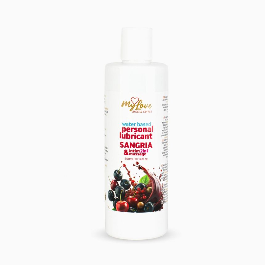 2в1 лубрикант та масажний гель - MyLove Aroma Series Intim&Massage Sangria, 300 мл 2в1 лубрикант та масажний гель - MyLove Aroma Series Intim&Massage Sangria, 300 мл