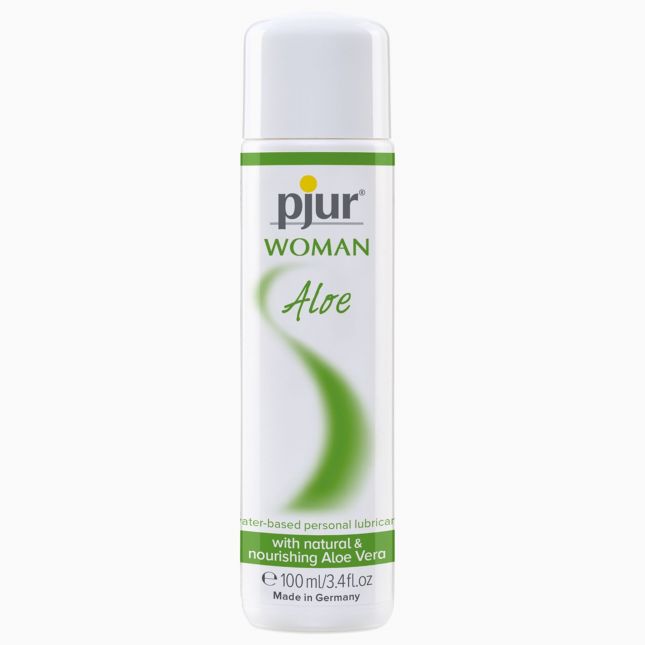 Лубрикант на водній основі pjur Woman Aloe 100 мл з екстрактом алое, зволожувальний, без парабенів