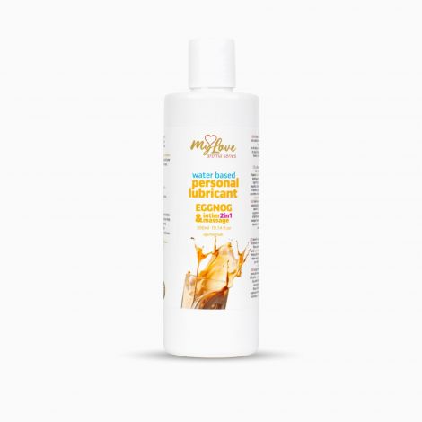 2в1 лубрикант та масажний гель - MyLove Aroma Series Intim&Massage Eggnog, 300 мл