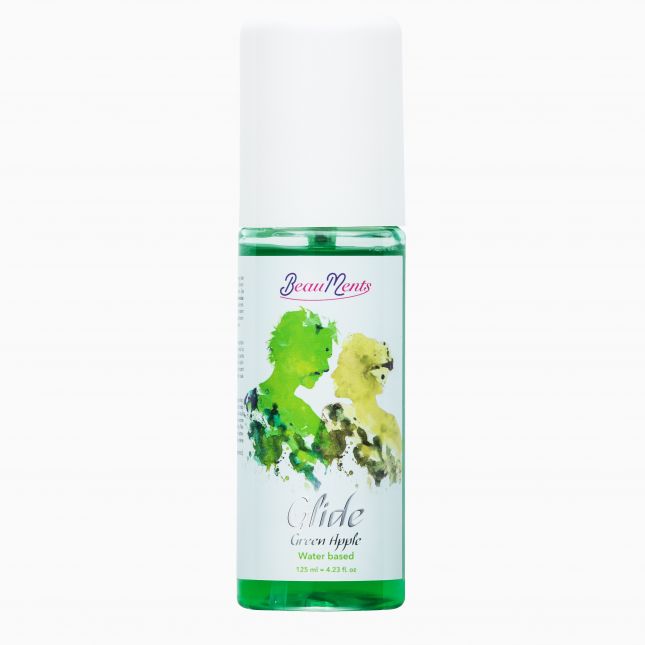 Лубрикант - BeauMents Glide Green Apple (water based), 125 мл