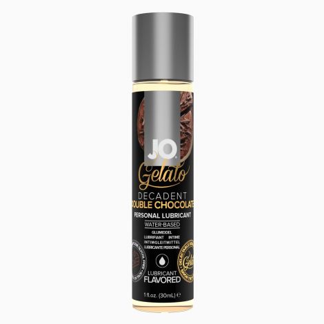 Змазка на водній основі JO GELATO Double Chocolate (30 мл) без цукру, парабенів та гліколю