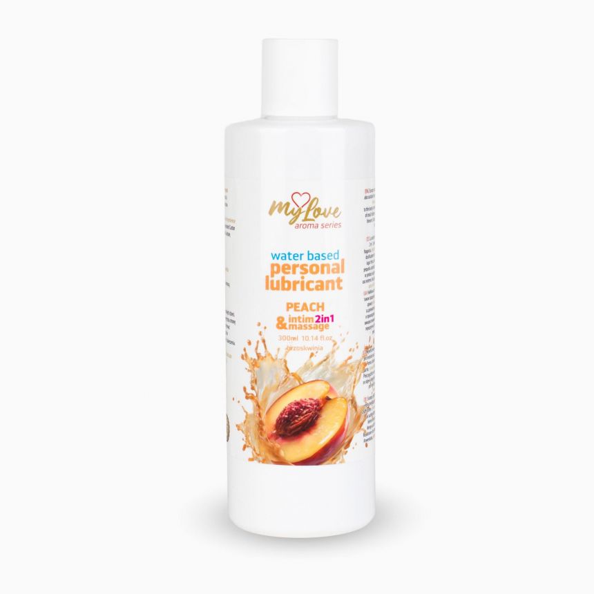 2в1 лубрикант та масажний гель - MyLove Aroma Series Intim&Massage Peach, 300 мл 2в1 лубрикант та масажний гель - MyLove Aroma Series Intim&Massage Peach, 300 мл