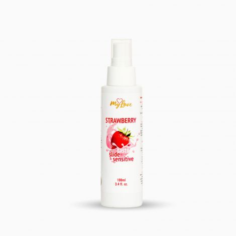 Інтимний гель-лубрикант - MyLove Taste Slide Sensitive Strawberry, 100 мл
