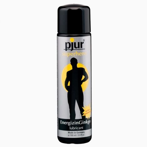Стимулювальний лубрикант на водній основі pjur Superhero Energizing glide 100 мл, з екстрактом гінкго білоба