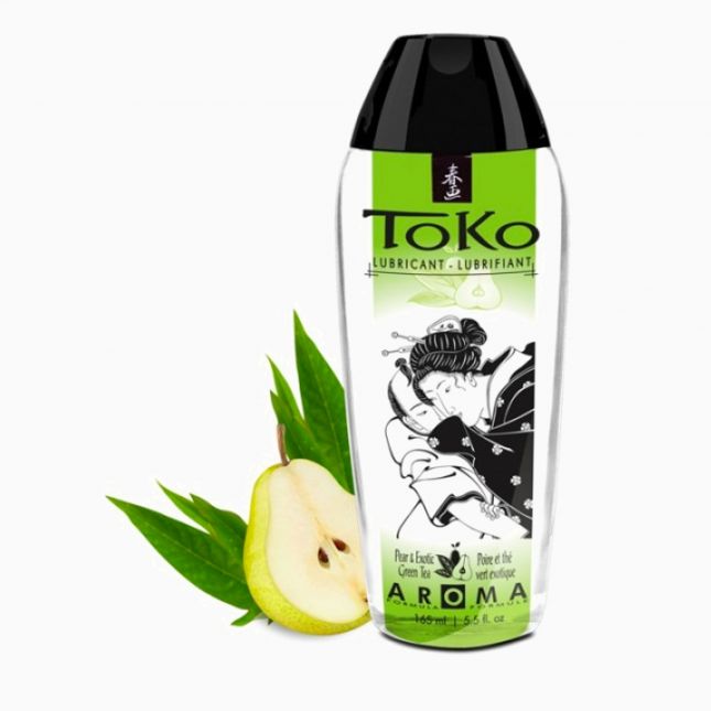 Оральный лубрикант со вкусом груши и зеленого чая Shunga Toko Pear & Exotic Green, 165 мл
