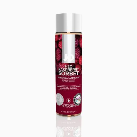 Змазка на водній основі JO H2O — Raspberry Sorbet (120 мл) без цукру, рослинний гліцерин