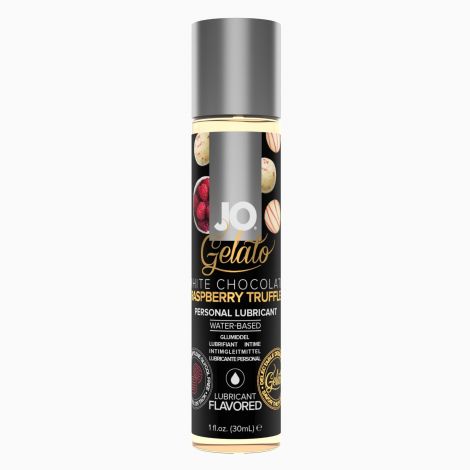 Змазка на водній основі JO GELATO White Chocolate Raspberry (30 мл) без цукру та парабенів