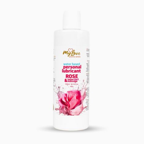 2в1 лубрикант та масажний гель - MyLove Aroma Series Intim&Massage Rose, 300 мл
