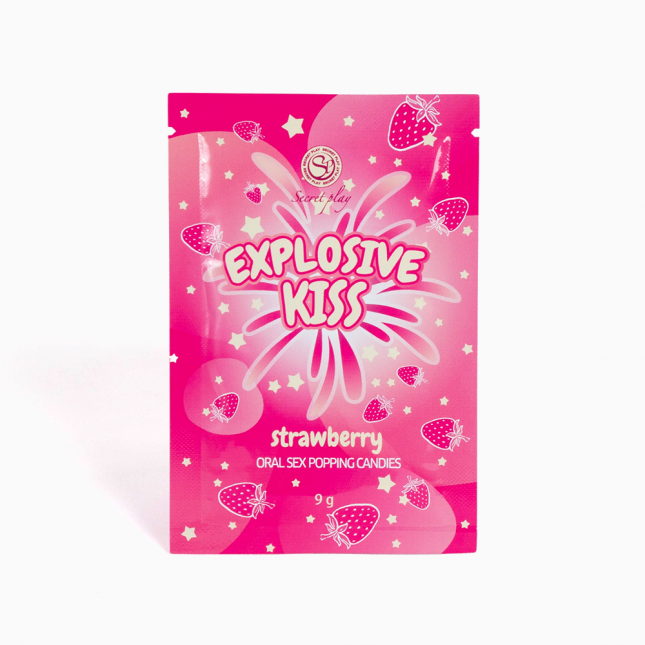 Стріляючі цукерки - Secret Play Explosive Kiss Strawberry, 9 г Стріляючі цукерки - Secret Play Explosive Kiss Strawberry, 9 г