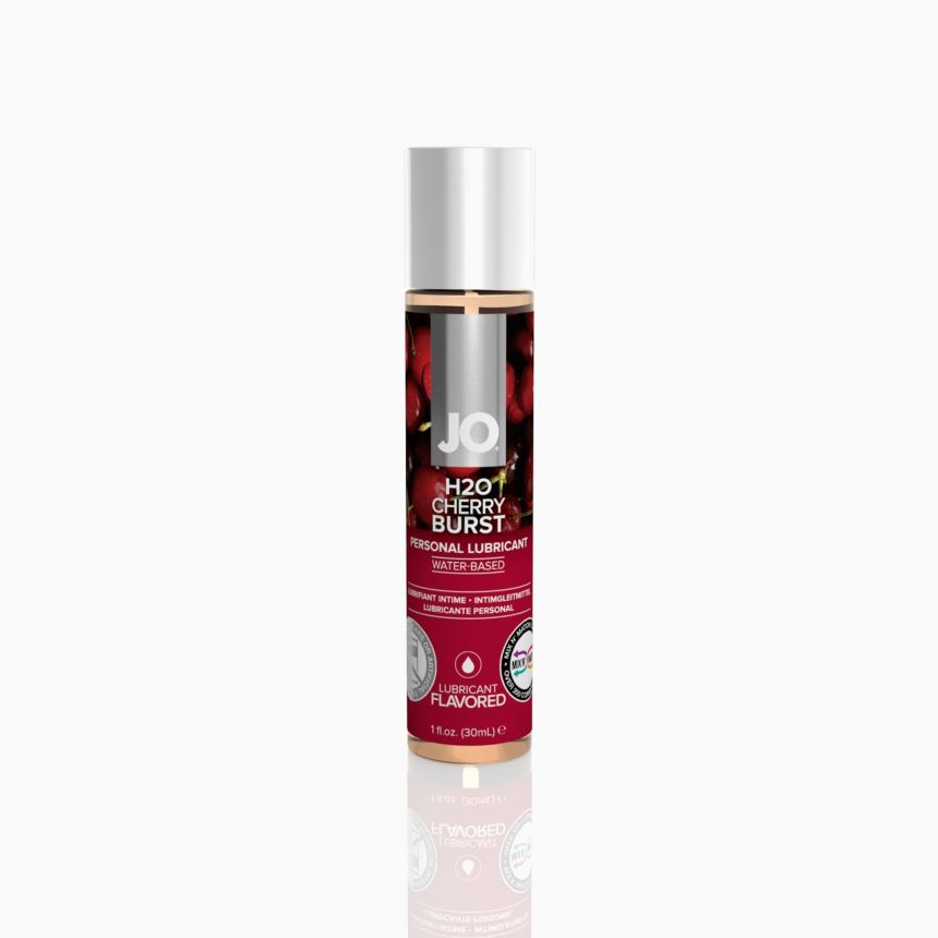 Змазка на водній основі JO H2O — Cherry Burst (30 мл) без цукру, рослинний гліцерин Змазка на водній основі JO H2O — Cherry Burst (30 мл) без цукру, рослинний гліцерин