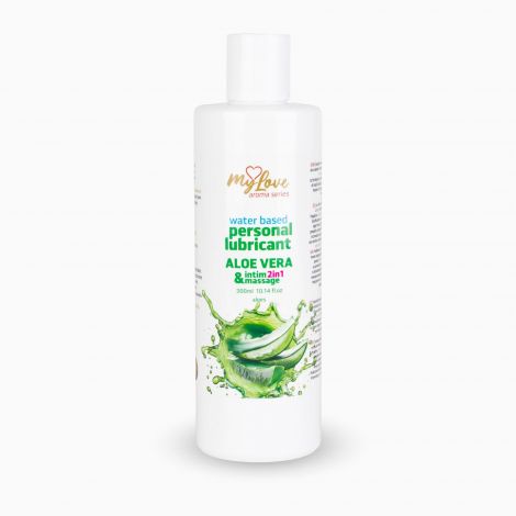 2в1 лубрикант та масажний гель - MyLove Aroma Series Intim&Massage Aloe Vera, 300 мл
