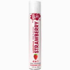 Согревающий лубрикант на водной основе Wet Warming Strawberry 4 in 1, без сахара (30 мл)