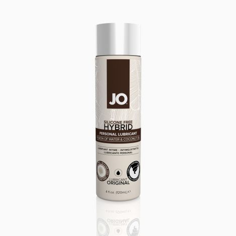 Змазка-крем з кокосовою олією JO Coconut Hybrid ORIGINAL (120 мл) біла